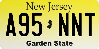 NJ license plate A95NNT
