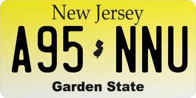 NJ license plate A95NNU
