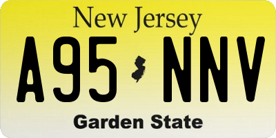 NJ license plate A95NNV