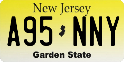 NJ license plate A95NNY