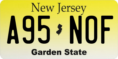 NJ license plate A95NOF