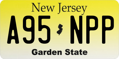 NJ license plate A95NPP