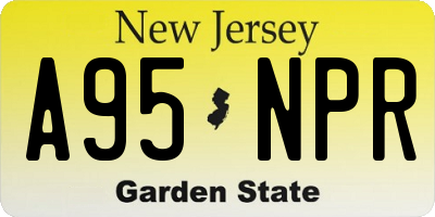 NJ license plate A95NPR