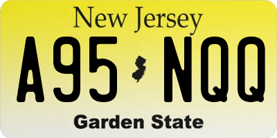 NJ license plate A95NQQ