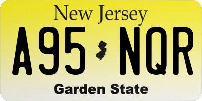 NJ license plate A95NQR