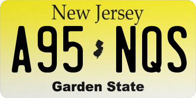 NJ license plate A95NQS