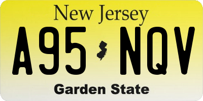NJ license plate A95NQV