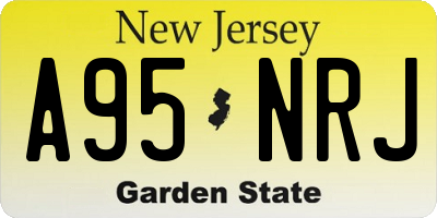 NJ license plate A95NRJ