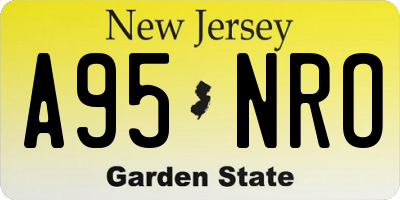 NJ license plate A95NRO