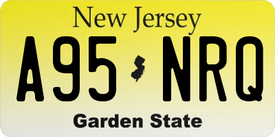 NJ license plate A95NRQ