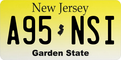 NJ license plate A95NSI