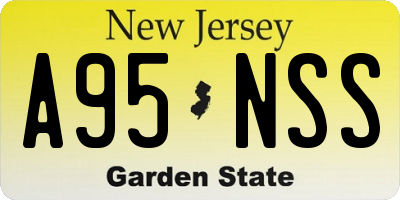 NJ license plate A95NSS