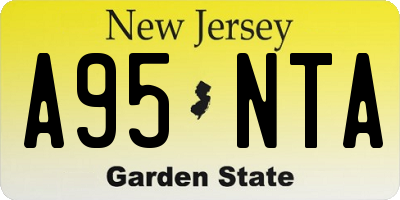 NJ license plate A95NTA
