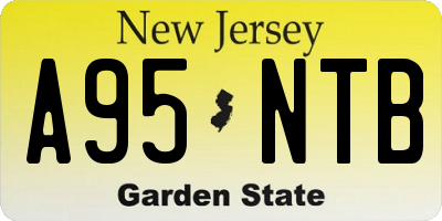 NJ license plate A95NTB