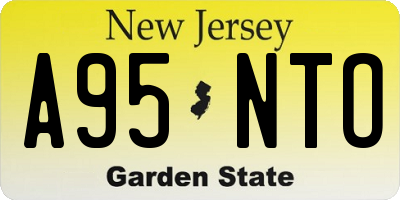 NJ license plate A95NTO