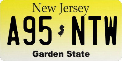 NJ license plate A95NTW
