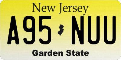NJ license plate A95NUU