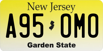 NJ license plate A95OMO