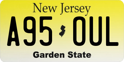 NJ license plate A95OUL