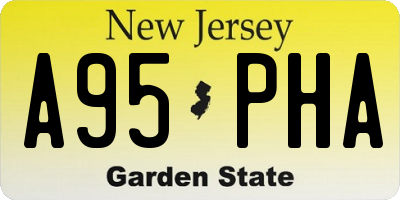NJ license plate A95PHA