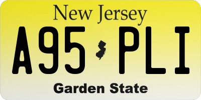 NJ license plate A95PLI