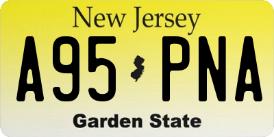 NJ license plate A95PNA
