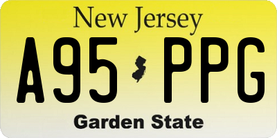 NJ license plate A95PPG