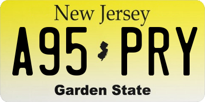 NJ license plate A95PRY