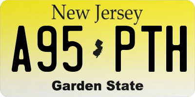NJ license plate A95PTH