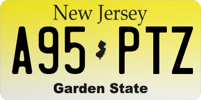 NJ license plate A95PTZ