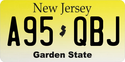 NJ license plate A95QBJ