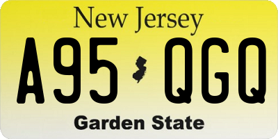 NJ license plate A95QGQ