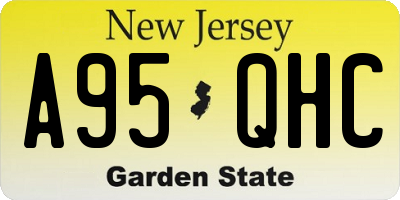 NJ license plate A95QHC