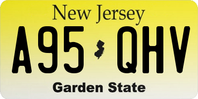 NJ license plate A95QHV