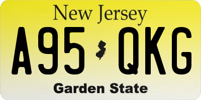 NJ license plate A95QKG
