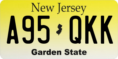 NJ license plate A95QKK
