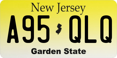 NJ license plate A95QLQ