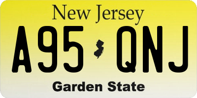 NJ license plate A95QNJ
