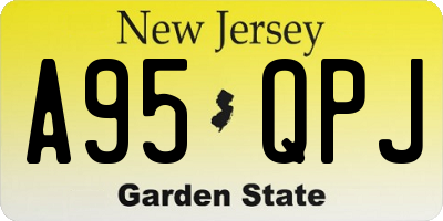 NJ license plate A95QPJ