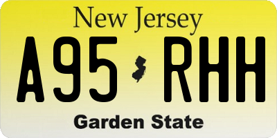 NJ license plate A95RHH