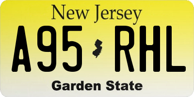 NJ license plate A95RHL