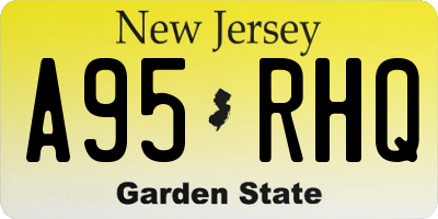 NJ license plate A95RHQ