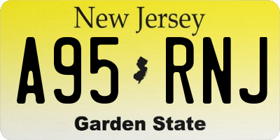NJ license plate A95RNJ