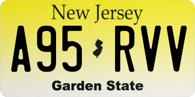 NJ license plate A95RVV