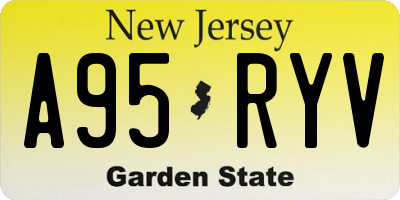 NJ license plate A95RYV