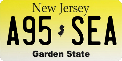 NJ license plate A95SEA