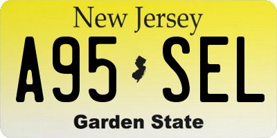 NJ license plate A95SEL