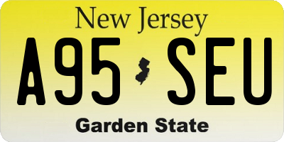 NJ license plate A95SEU
