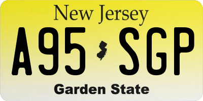 NJ license plate A95SGP