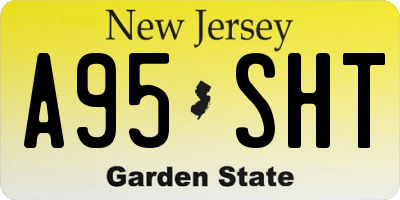 NJ license plate A95SHT